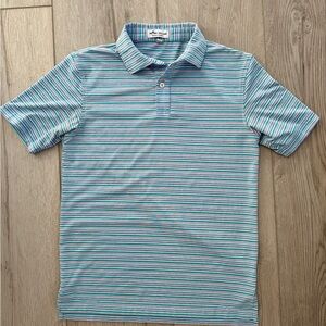 Peter Millar Striped “Summer Comfort” Polo Shirt